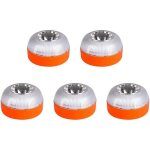Feux de signalisation led durgence - dok - 5 pi�ces - blanc et jaune - base magn�tique - �clairage haute ...