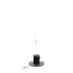 Chemine de table - spin 900 - noir - bio thanol - design prim