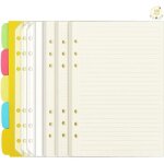Feuille a5 120 pages papier vierge + papier lign + papier  pointills 6 trous papier de rechange a5 ...
