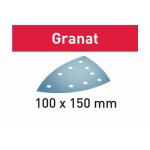 Feuille abrasive - festool - stf delta / 9 - p80 - 50 pcs - granat vernis cov