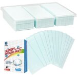Feuilles de d�tergent � lessive concentr� 90 charges de feuilles de d�tergent � lessive sans liquide ...