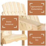 Feuille �paissie outsunny adirondack chaise de jardin avec table et parasol 2 personnes balcon salon ...