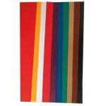 Feuille ondul�e - onduline - 50x70 cm - assortis - pochette de 10 feuilles - carton 300g / m�