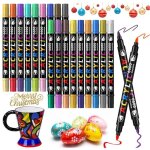 Feutre acrylique - 36 couleurs - 18 pi�ces - imperm�able - double pointe