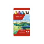 Feutres aquarellables - caran dache - fibralo - pack de 10 - pointe moyenne - couleurs assorties
