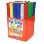Feutres - carioca - jumbo - pointe nylon de � 5 mm - encre non - toxique