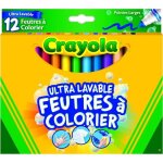 Feutres de coloriage crayola ultra - lavables - bote de 12 - pour enfants  partir de 3 ans
