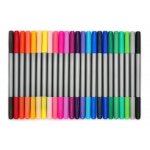 Feutres de coloriage - deux mines - pointe fine et large - pochette de 24 feutres