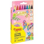 Feutres de coloriage - avec paillettes - 8 couleurs - enfant ds 3 ans - jovi