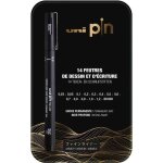 Feutres - dessin et �criture - uni - pin - noir - 14 pi�ces - bo�te collector