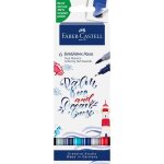6 feutres - dessin - faber - castell - goldfaber aqua - double pointe - sea