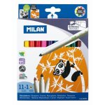 Feutres effa�ables - milan - 11 couleurs - pointe de 5mm - pour enfants mixtes