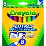 Feutres effaçables à sec - crayola - 8 couleurs - sans alcool ni odeur Feutres effaçables à sec - crayola - 8 couleurs - sans alcool ni odeur