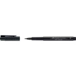 Feutre encre de chine - faber - castell - pitt artist pen - pointe pinceau 01 mm - noir - permanent
