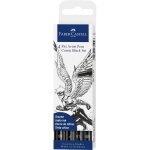 Feutres - faber - castell - pitt artist pen - noir - comic - etui de 4 feutres