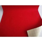 Feutre de laine adh�sive - largeur 50cm - tissu feutrine autocollante autoadh�sif loisirs cr�atifs rouge ...