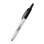 Feutre marker - sharpie - r�tractable - noir - ind�l�bile - opaque
