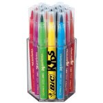 Feutres pinceaux visaquarelle assorti - bic kids - pot de 18 - pointe pinceau - opaque - assorties