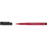 Feutre - faber - castell - pitt artist pen - rouge carlate fonc - pointe de pinceau - permanent