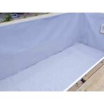 Feutre de protection pour sol de piscine ubbink blanc l 100 x l 700 m