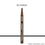 Fashion make - up feutre sourcils biseauté longue tenue 02 châtain Fashion make - up feutre sourcils biseauté longue tenue 02 châtain