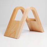 Fhe - porte - filtre � caf� en bois r�sistant � leau avec design arqu� support pour filtres et ustensiles ...