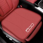 Pour fiat 500 - rouge - coussin de si�ge de voiture - juste de coussin de si�ge de voiture en cuir protection ...