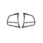 Autocollant de bouton de volant - bmw - s�rie 1 - 2 - 3 - 4 - fibre de carbone - personnalisation - noir ...