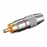 Fiche audio ou vid�o rca rouge de haute qualit�