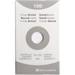 Fiche bristol blanche petit carreaux 75x125 - x100
