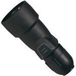 Fiche femelle automatique en caoutchouc - legrand - 2 phases + terre - noir