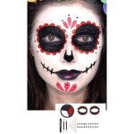 Kit de maquillage cologique - fiestas guirca - catrina - taille unique - noir - mixte
