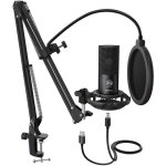 Fifine studio microphone usb � condensateur pour ordinateur kit de microphone