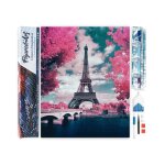 Diamond painting - figured?art - tour eiffel en fleurs - 40x50cm - kit complet - adultes
