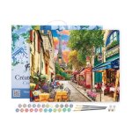 Figuredart peinture par numro adulte avec cadre ruelle  paris - kit diy numro dart - 40x50cm toile ...
