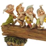 Figurine 7 nains - homeward bound - disney tradition by jim shore - effet bois - blanche neige