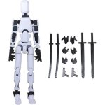 Figurine daction - multi - articulations - robot imprim� 3d - 13 cm - pour enfants � partir de 3 ans