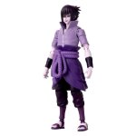 Figurine anime heroes 17 cm sasuke uchiwa rinnegan / mangekyo sharingan - bandai naruto shippuden