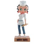 Figurine - betty boop - boulang�re - r�sine peinte � la main - 15 cm - collection n 47