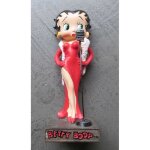 Figurine - betty boop chanteuse en robe rouge - r�sine - 13 cm - collector