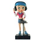 Figurine - betty boop - betty boop dj - r�sine peinte � la main - 15 cm - multicolore