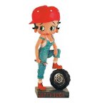 Figurine - betty boop - garagiste - r�sine peinte � la main - 15 cm - collection n 5
