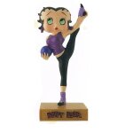 Figurine - betty boop - betty boop gymnaste - rsine peinte  la main - 15 cm - collection n 43