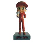 Figurine - betty boop - pilote de course - r�sine peinte � la main - 15 cm - collection n 11