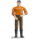 Figurine bruder - homme châtain avec jean marron - articulé - pour enfant de 4 ans et plus Figurine bruder - homme châtain avec jean marron - articulé - pour enfant de 4 ans et plus