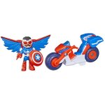 Figurine captain america : sam wilson de 75 cm et v�hicule super moto jouets de super - h�ros d�s 3 ans ...