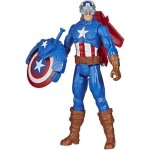 Figurine captain america titan hero blast gear avengers - 30 cm - lanceur et projectiles - ds 4 ans