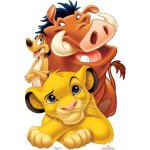 Figurine - disney - le roi lion - simba pumba timon - hauteur 89 cm - dcoration enfantine