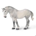 Figurine collecta chevaux (xl) : jument percheron gris