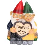 Figurine de couple de nain de jardin - rsine - dcoration intrieure et extrieure - moderne - cadeau ...